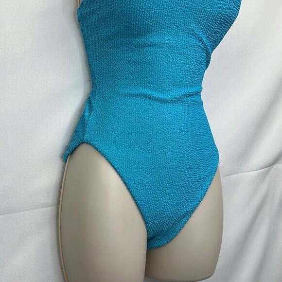 Show Me Your MuMu Blue One Piece Swimsuit Scoop Neckline - Picture 6 of 13